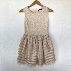 Anthropologie Ark & Co Mini Gold Shimmer Holiday Party Dress New‎ Year